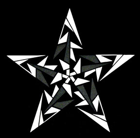 Grey Star - Negative Cutout