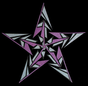 Purple Star - Positive Cutout